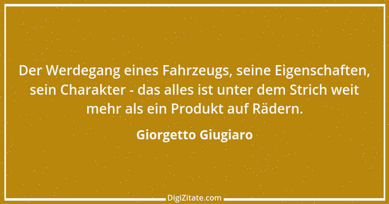 Zitat von Giorgetto Giugiaro 1