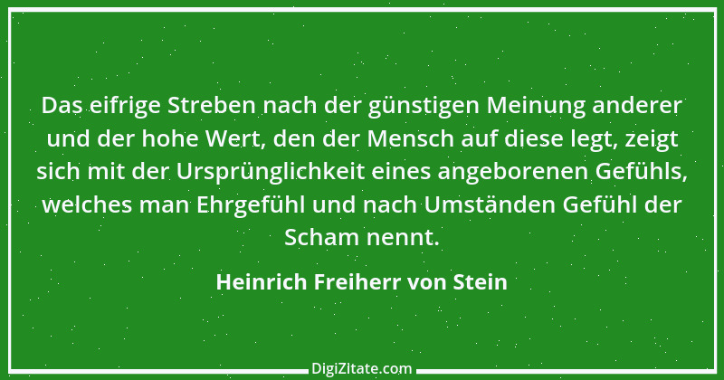 Zitat von Heinrich Freiherr von Stein 38