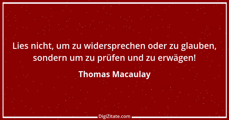 Zitat von Thomas Macaulay 45