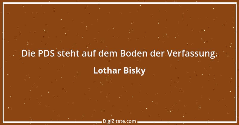 Zitat von Lothar Bisky 2