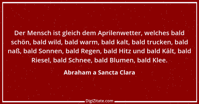 Zitat von Abraham a Sancta Clara 15