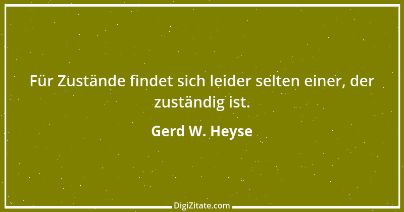 Zitat von Gerd W. Heyse 172