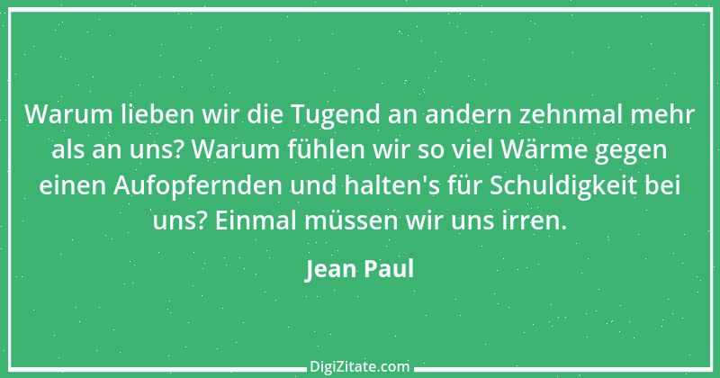 Zitat von Jean Paul 1209