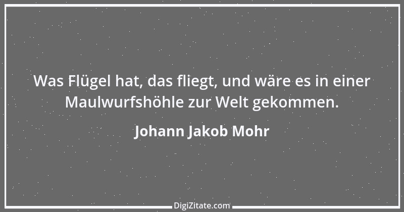 Zitat von Johann Jakob Mohr 98