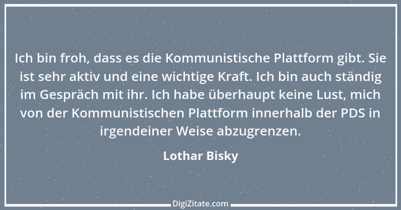 Zitat von Lothar Bisky 3