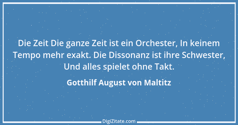 Zitat von Gotthilf August von Maltitz 3