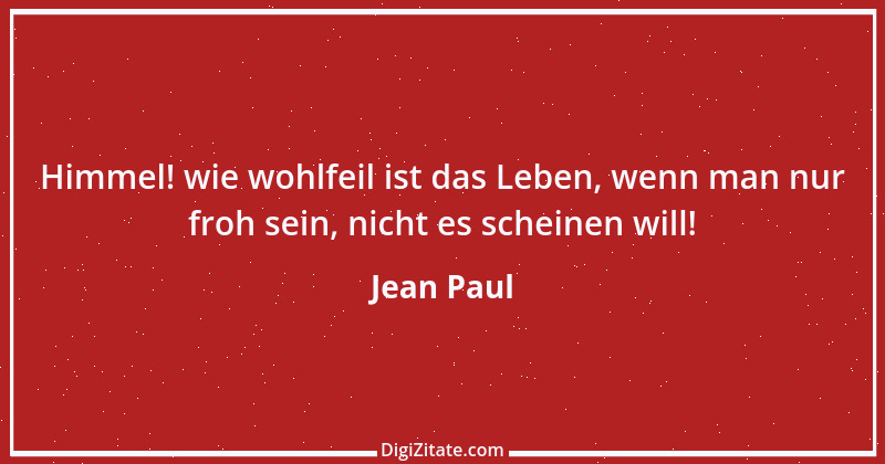 Zitat von Jean Paul 1210