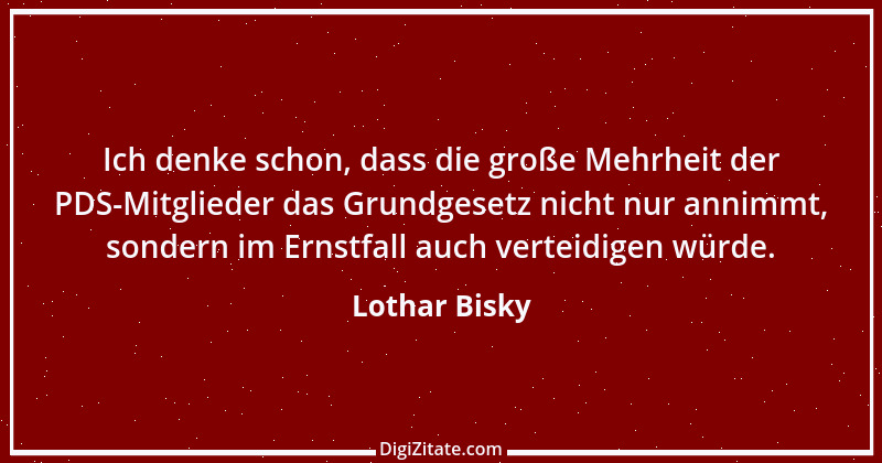 Zitat von Lothar Bisky 4