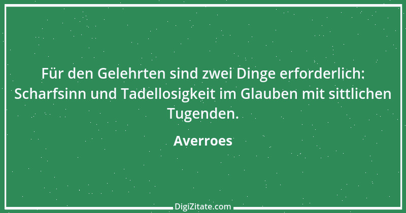 Zitat von Averroes 1