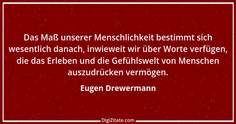 Zitat von Eugen Drewermann 2