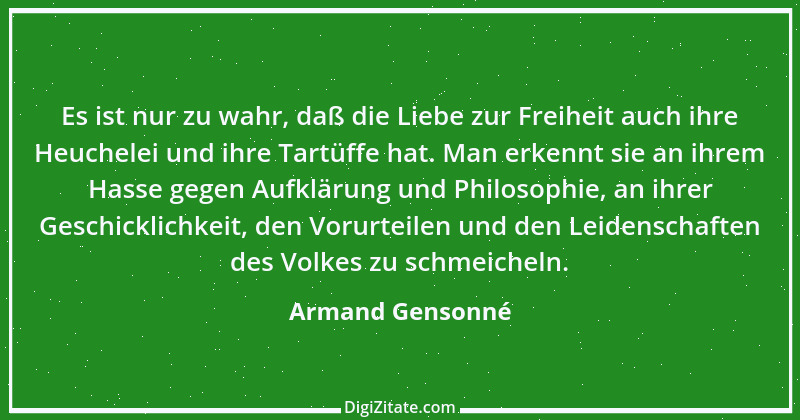 Zitat von Armand Gensonné 1