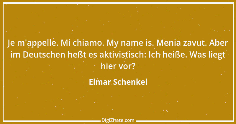 Zitat von Elmar Schenkel 280