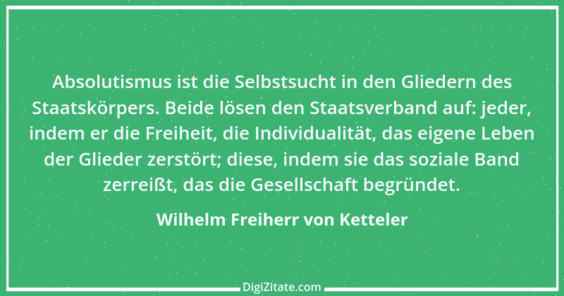 Zitat von Wilhelm Freiherr von Ketteler 2