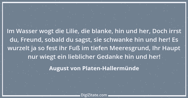 Zitat von August von Platen-Hallermünde 17