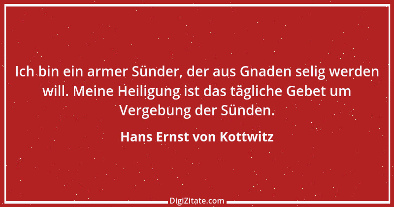 Zitat von Hans Ernst von Kottwitz 1