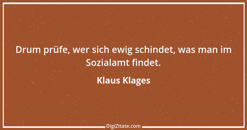 Zitat von Klaus Klages 321