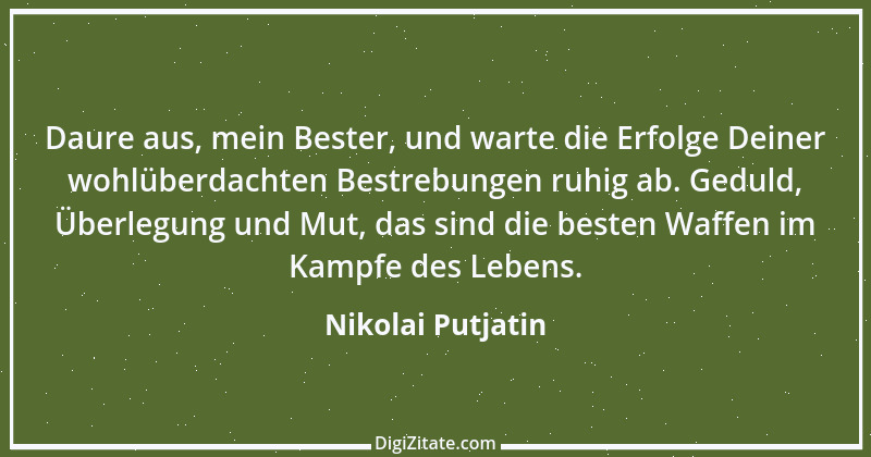 Zitat von Nikolai Putjatin 1