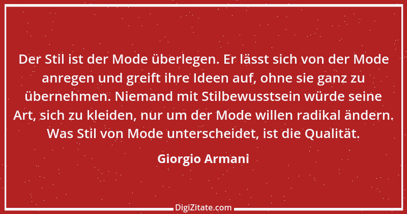 Zitat von Giorgio Armani 7