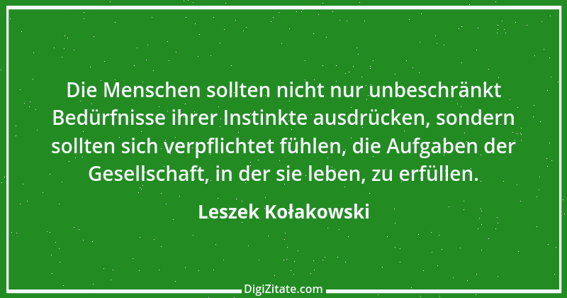 Zitat von Leszek Kołakowski 1