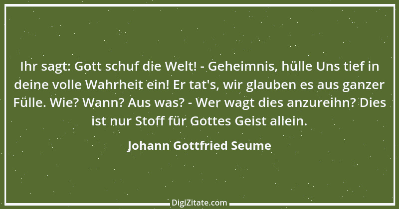 Zitat von Johann Gottfried Seume 4