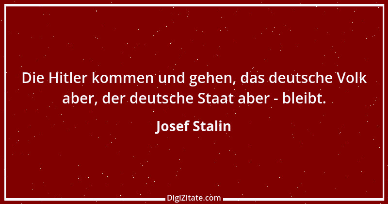 Zitat von Josef Stalin 1