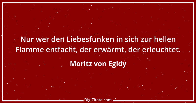 Zitat von Moritz von Egidy 2