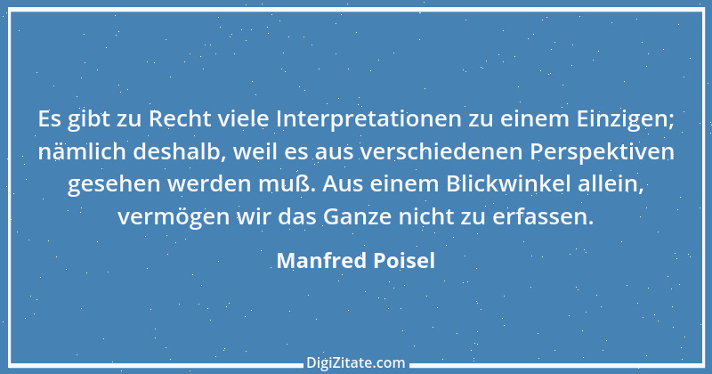 Zitat von Manfred Poisel 159