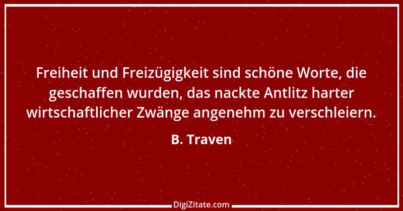 Zitat von B. Traven 170