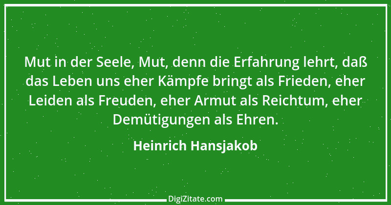 Zitat von Heinrich Hansjakob 2