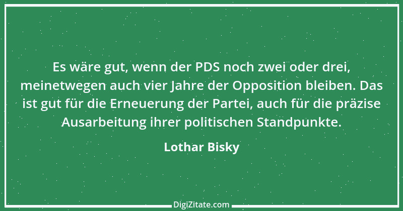 Zitat von Lothar Bisky 12