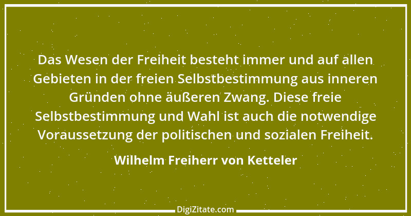 Zitat von Wilhelm Freiherr von Ketteler 8