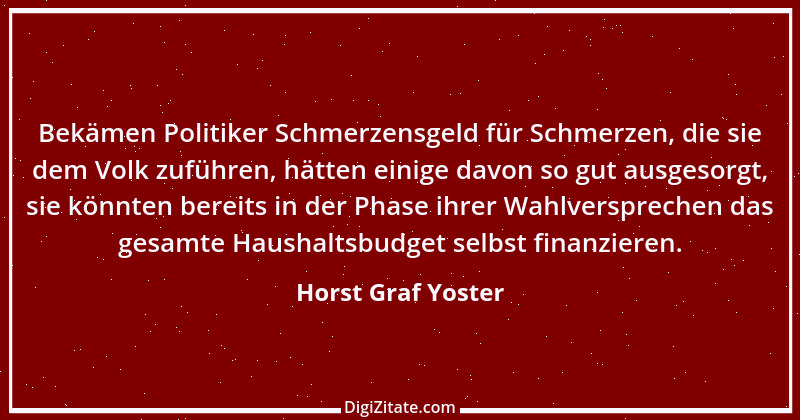 Zitat von Horst Graf Yoster 2