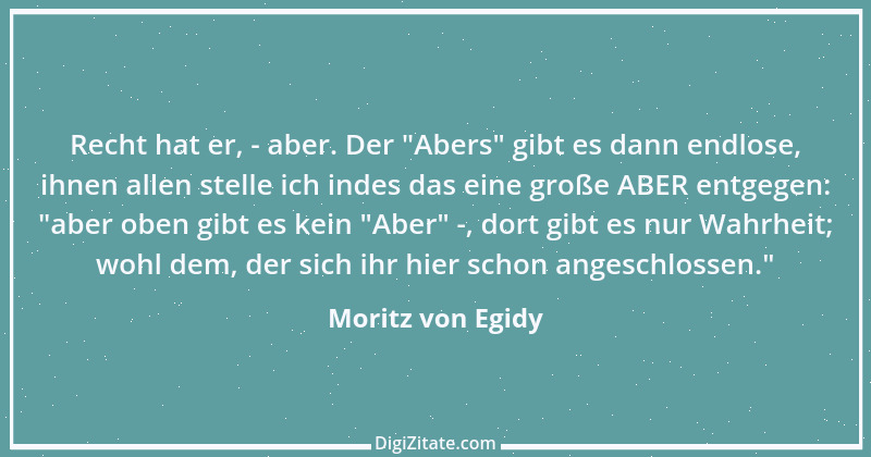 Zitat von Moritz von Egidy 5