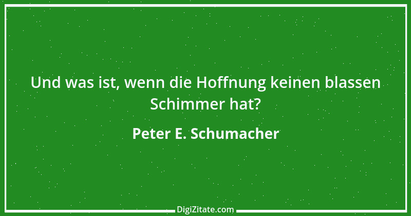 Zitat von Peter E. Schumacher 879