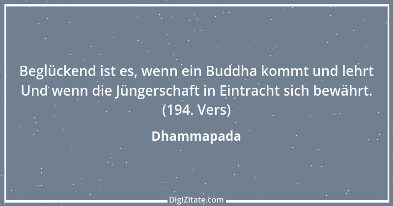 Zitat von Dhammapada 69