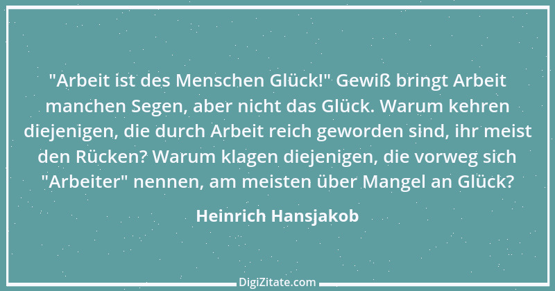 Zitat von Heinrich Hansjakob 4