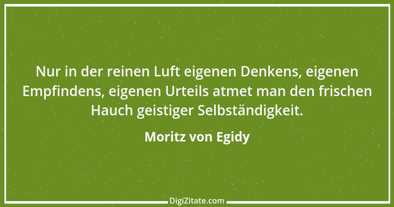 Zitat von Moritz von Egidy 6