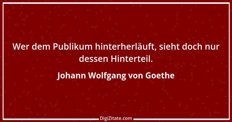 Zitat von Johann Wolfgang von Goethe 1761