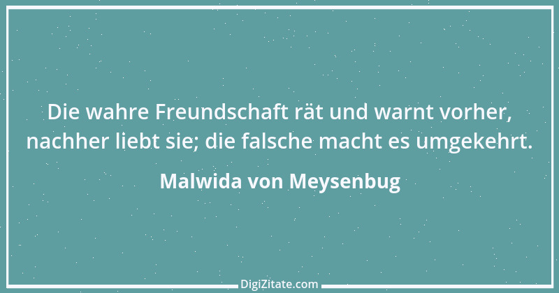 Zitat von Malwida von Meysenbug 4