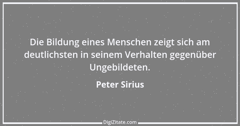 Zitat von Peter Sirius 161