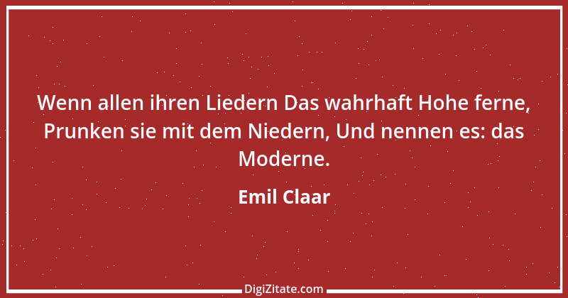 Zitat von Emil Claar 8