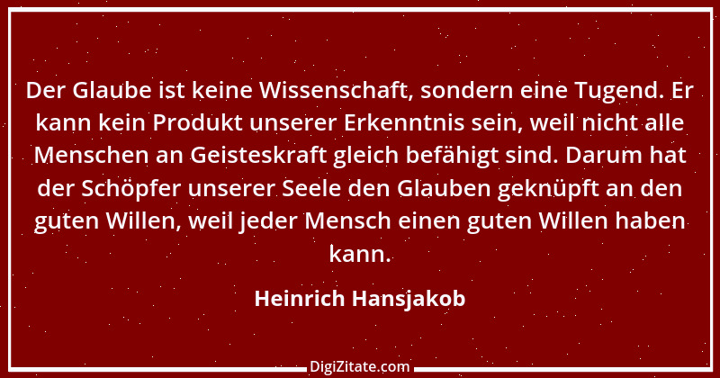 Zitat von Heinrich Hansjakob 5