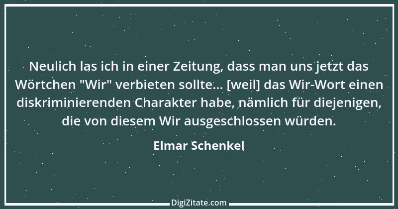 Zitat von Elmar Schenkel 290