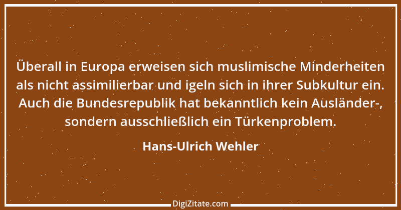 Zitat von Hans-Ulrich Wehler 1