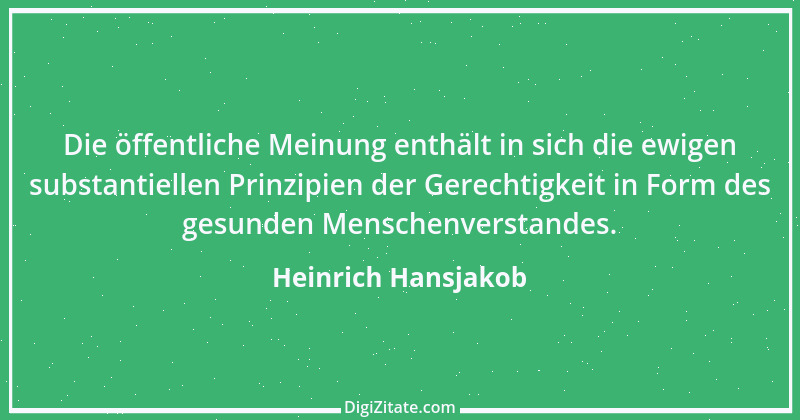 Zitat von Heinrich Hansjakob 6