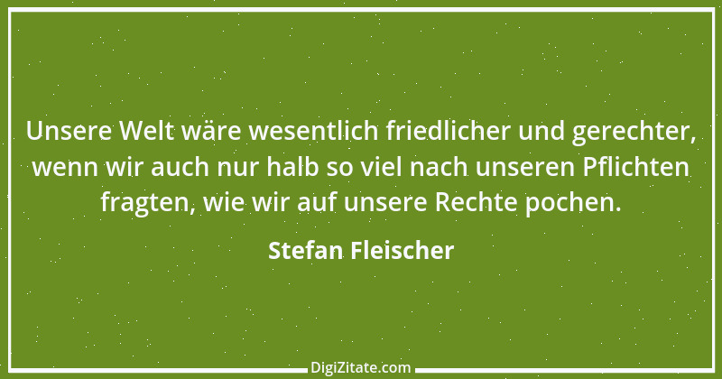 Zitat von Stefan Fleischer 31