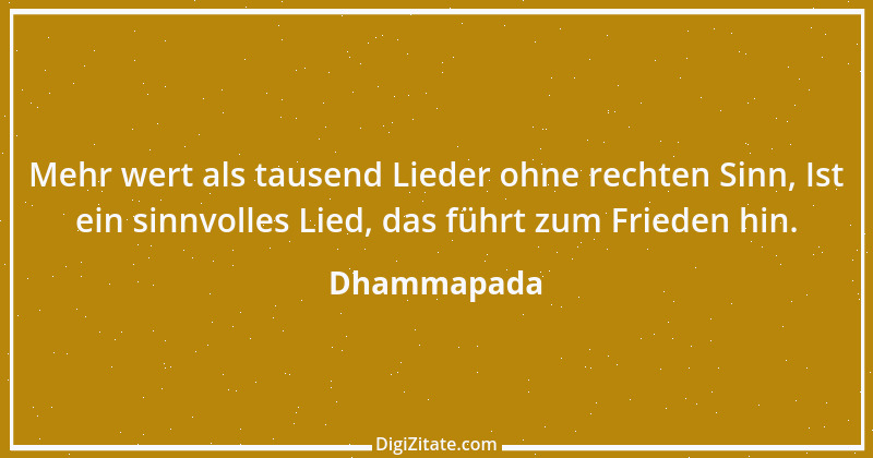 Zitat von Dhammapada 72