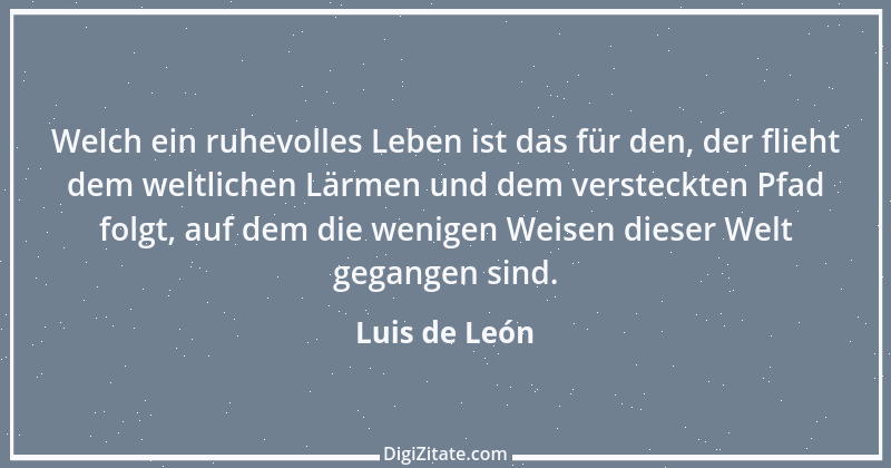 Zitat von Luis de León 1