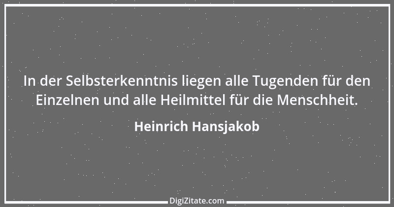 Zitat von Heinrich Hansjakob 8