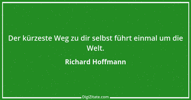 Zitat von Richard Hoffmann 1